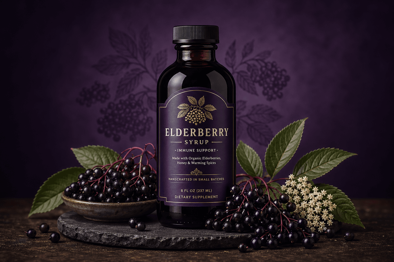 Elderberry Immune Syrup — cover