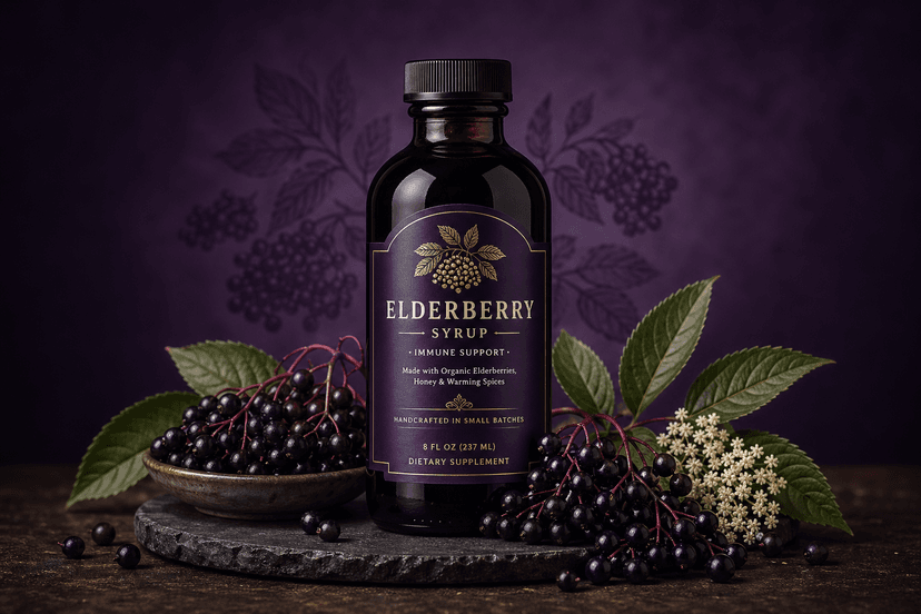 Elderberry Immune Syrup — cover